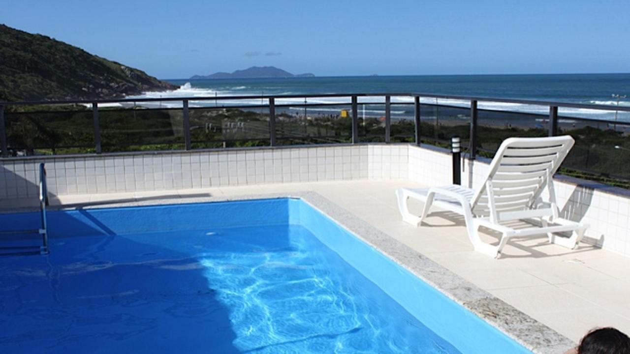Linda Cobertura Frente Mar Com Piscina Privativa E Pe Na Areia! Apartman Florianópolis Kültér fotó